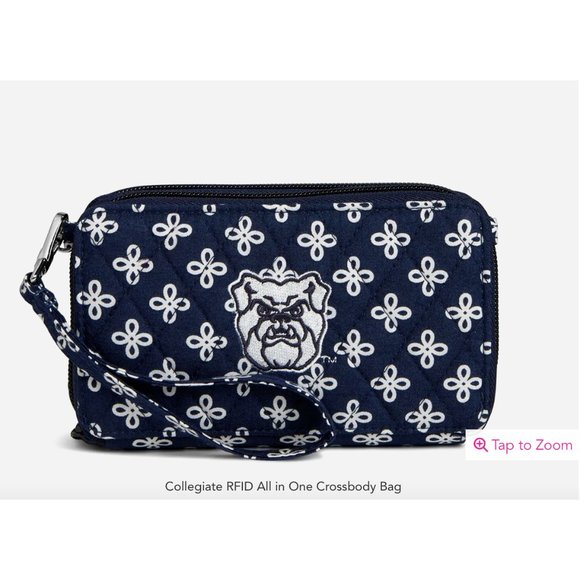 NWT Vera Bradley Collegiate RFID All in One Crossbody Bag - Butler Bulldogs - Picture 1 of 3